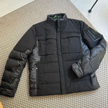 Hugo Boss mens black puffer coat - XL