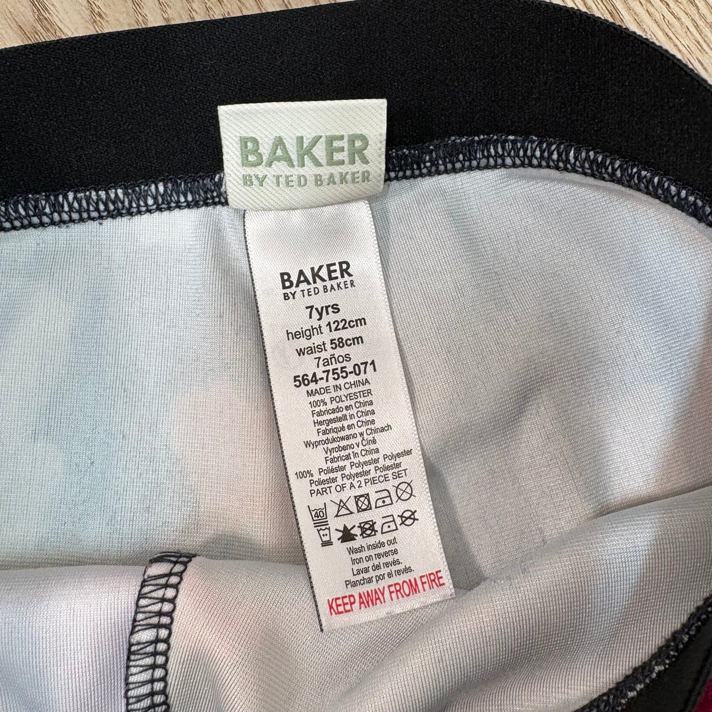 Kids Ted Baker Black Floral Leggings – Age 7