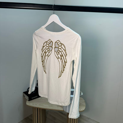 Kids Angel Face Long Sleeve Wings Top – New In Tags Age 12-13