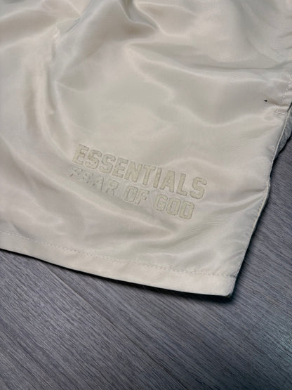 Essentials Cream Nylon Shorts – New In Tags Large