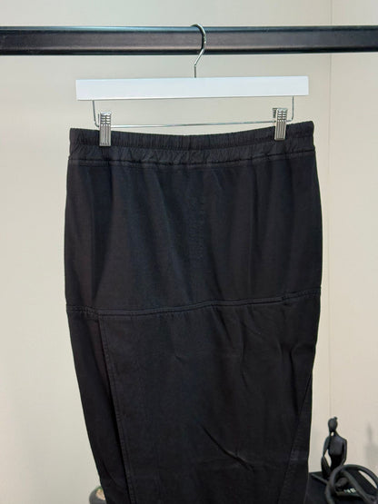 Rick Owens Black & White Drawstring Maxi Skirt - Medium