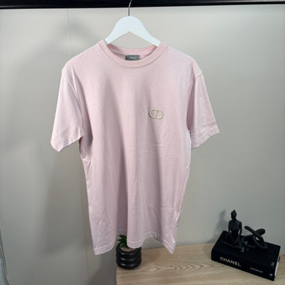 Dior Baby Pink CD Logo T-Shirt – UK Small