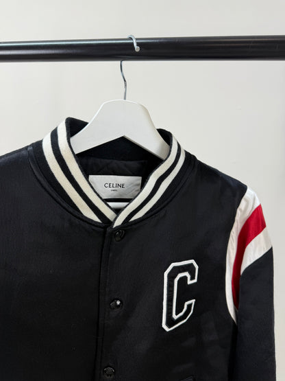 Celine Logo Varsity Bomber-50, UK Large