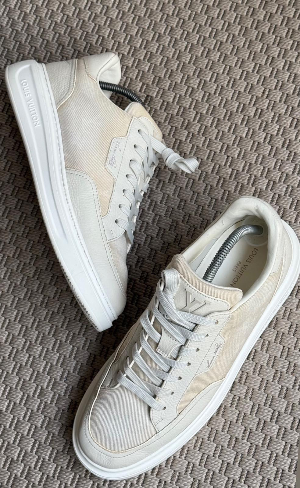 Louis Vuitton Beige Beverly Hills Trainers UK 8