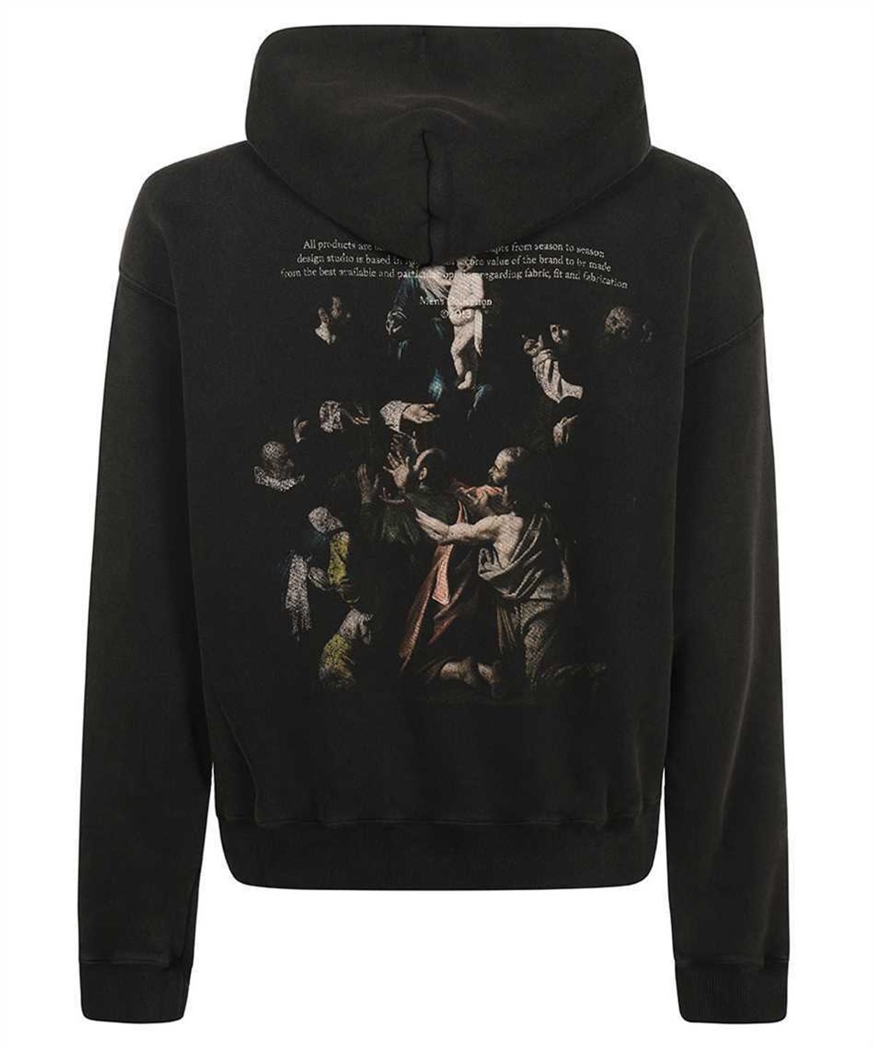 Off-White Mary Skate Black Washed Hoodie – Large