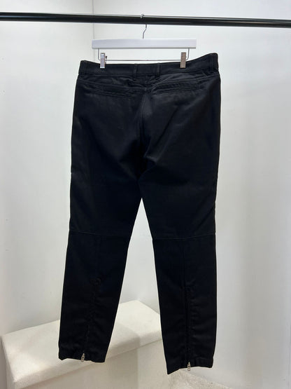 Givenchy Black Panel Biker Leather Styled Jeans  JL4 - Label 36