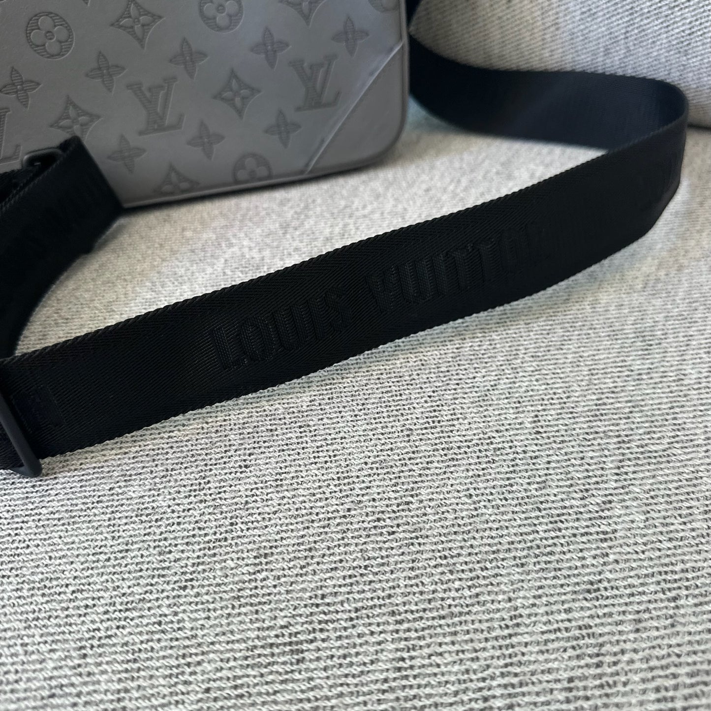 Louis Vuitton Grey Monogram Shoulder Messenger Bag