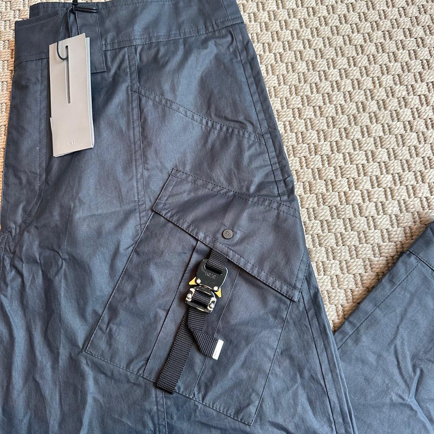 Dior Navy Woven Pants - New In Tags 50/Large