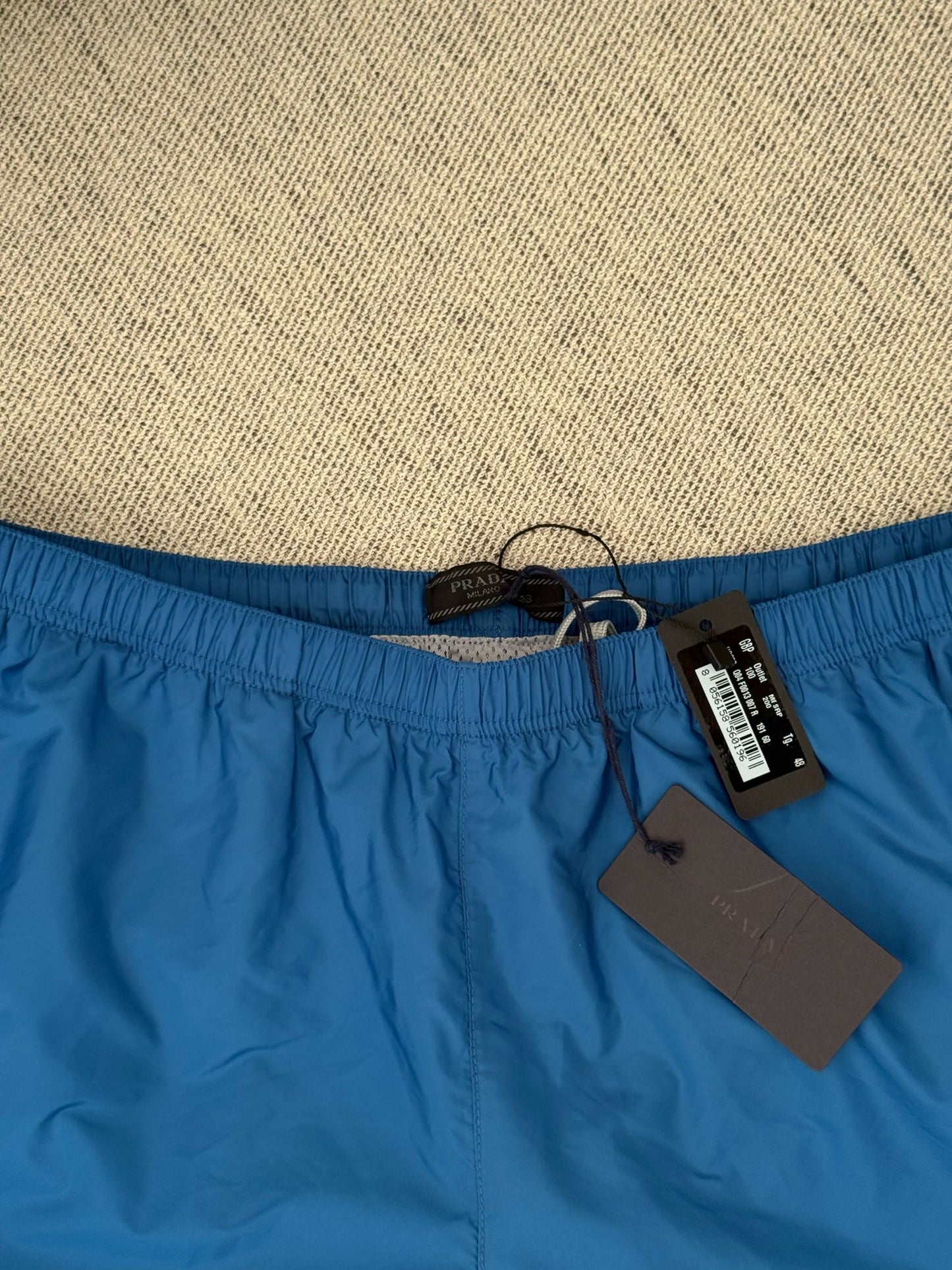Prada Blue Swimshorts - 48/M In Tags