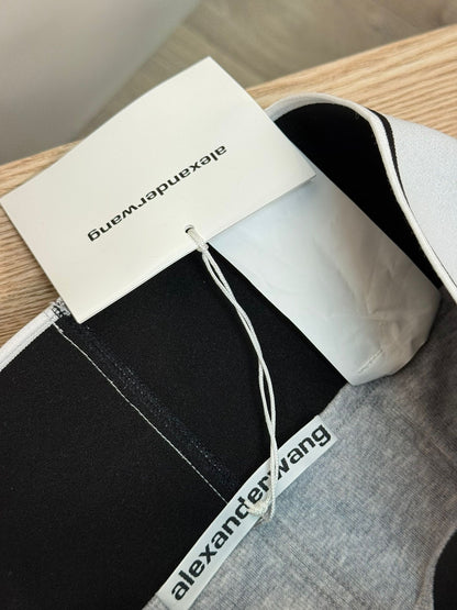 Alexander Wang Grey White Logo High-Waisted Underpants - New In Tags Medium