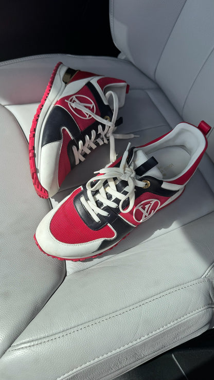 Louis Vuitton Run Away Pink White & Black Trainers - UK 3.5