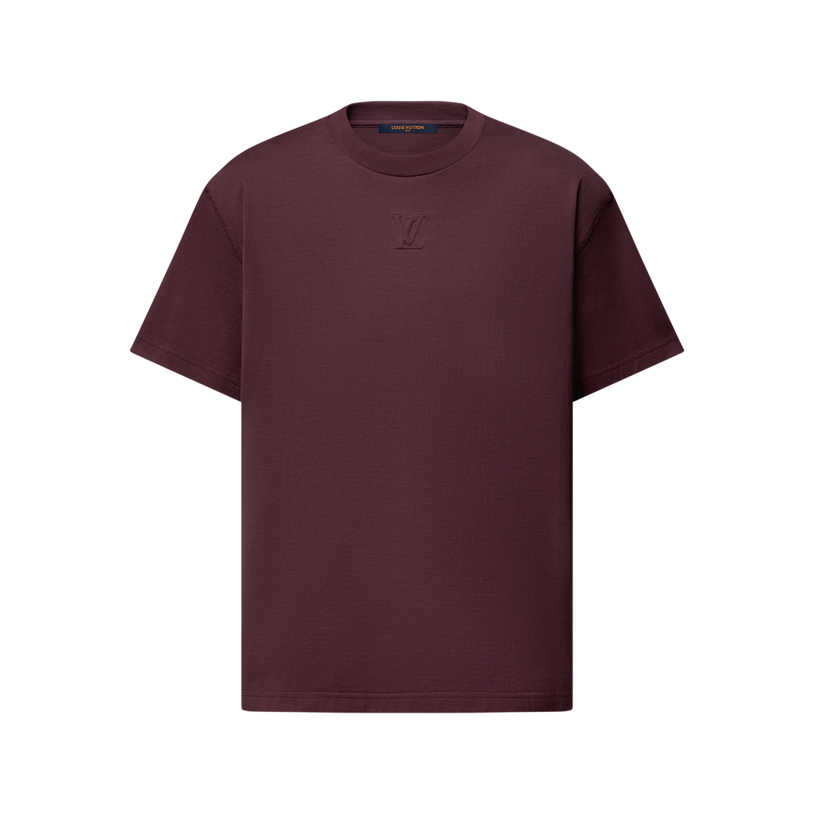 Louis Vuitton Burgundy Embossed LV T-Shirt -XXL