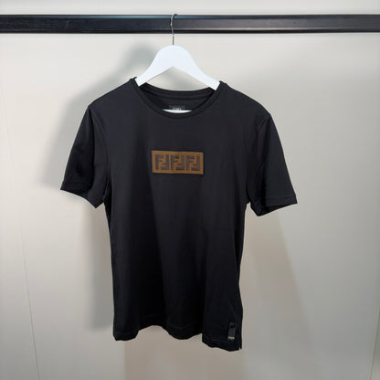 Fendi Black & Tan FF T-Shirt – UK Medium