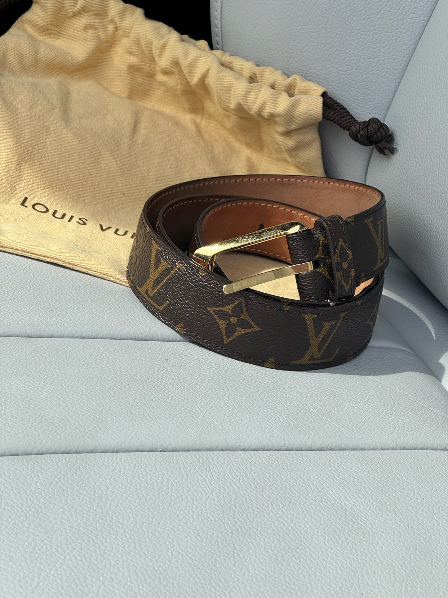 Louis Vuitton Women’s brown monogram belt- 80| 32 UK 6