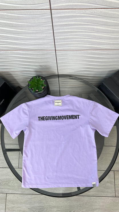 Kids The Giving Movement Lilac Logo T-Shirt (Age8/9)