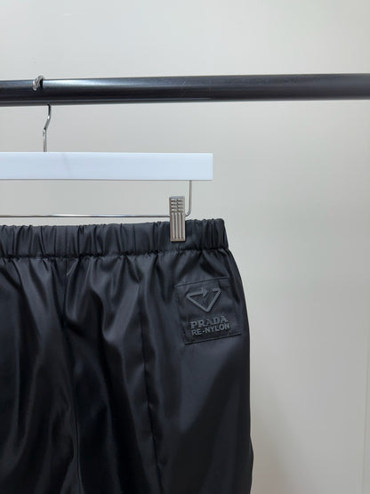 Prada Straight-Leg Re-Nylon Gabardine Trousers-42/Small