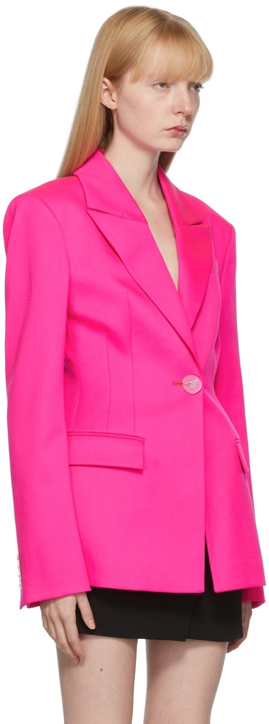 The Attico Pink Suit Jacket And Trouser Set – IT 40 8-10