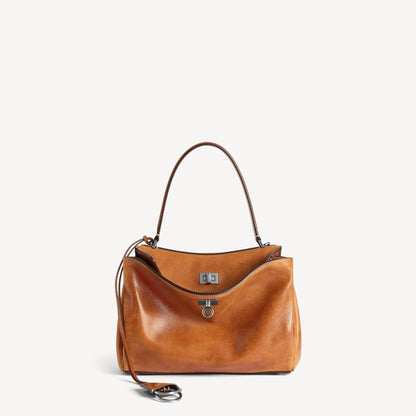 Balenciaga Rodeo Handbag Small in tan cowboy Vegetal tanned lambskin handbag , as new.