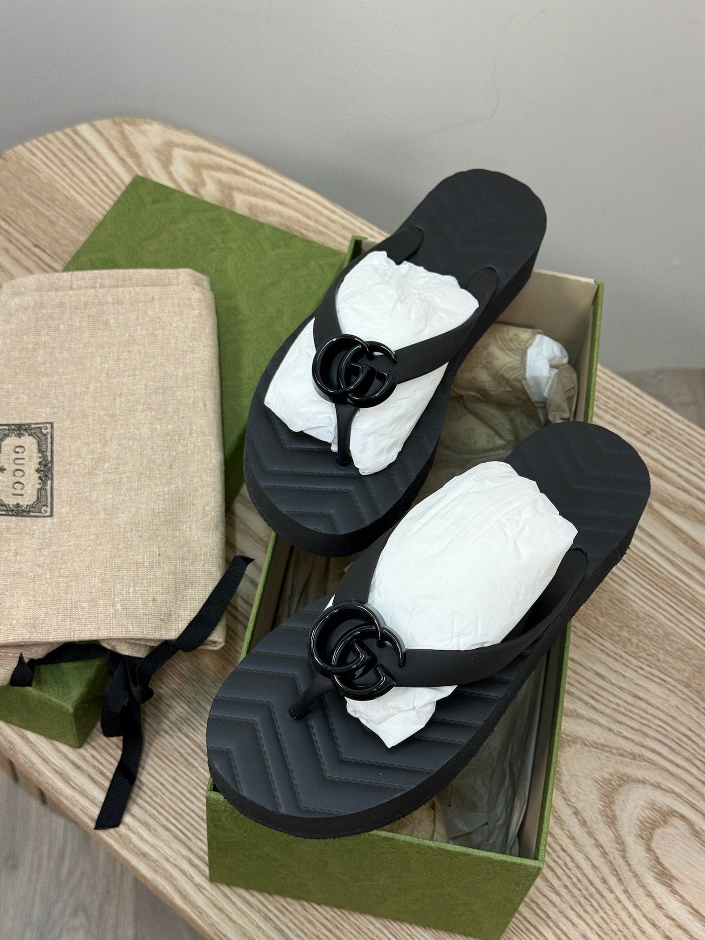 Gucci Black Double G Flip Flops
Brand New In Box UK 2