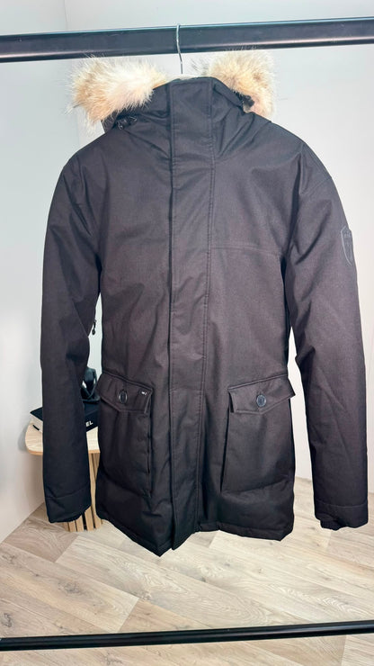 Nobis Yves Black Removable Fur Hood Parka Coat – Medium