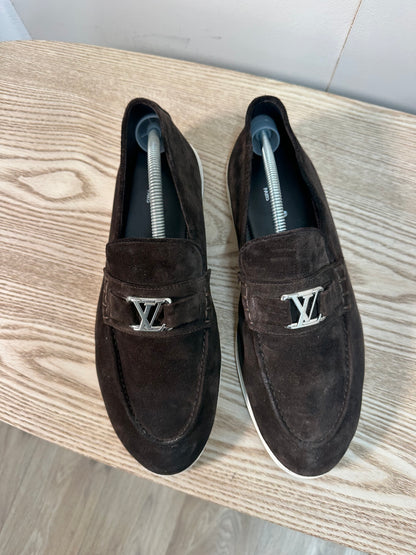 Louis Vuitton Brown Estate Loafers – 8.5