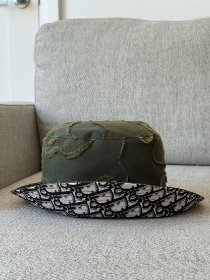 Dior Green Camouflage Bucket Hat - Size 58