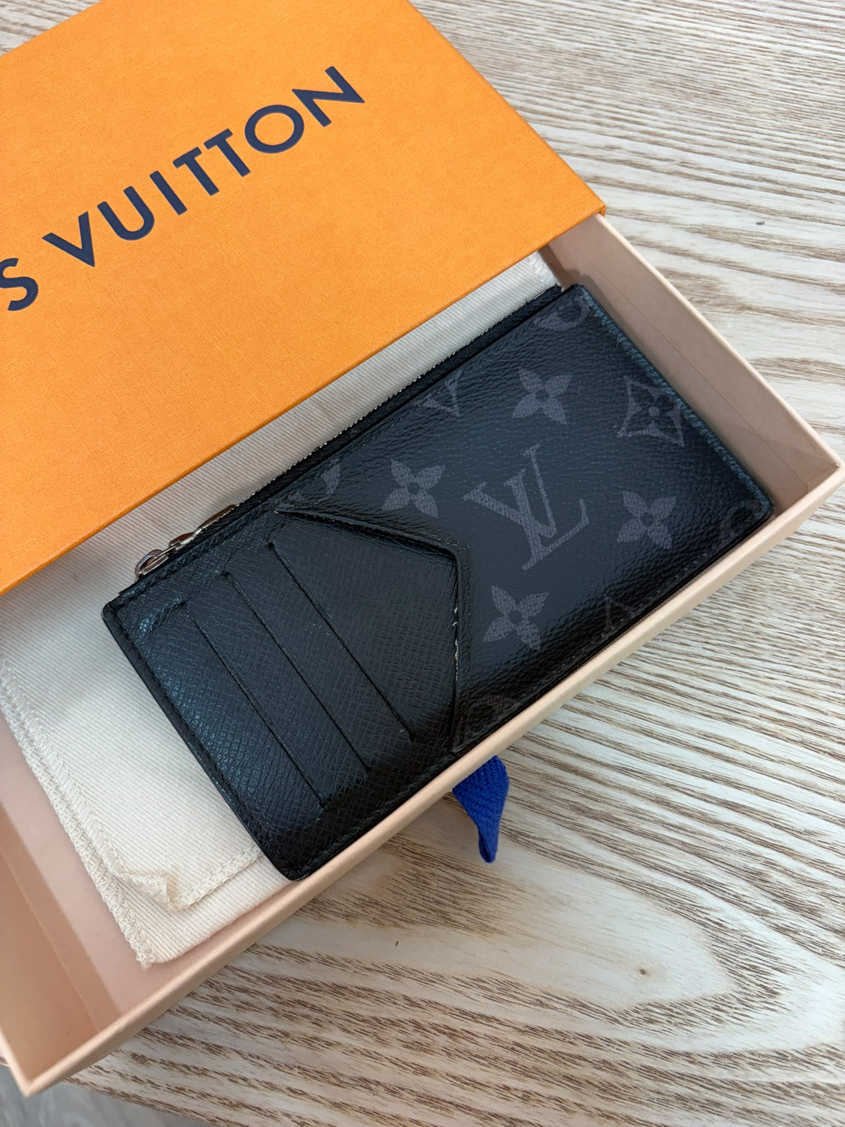 Louis Vuitton Monogram Eclipse card coin holder