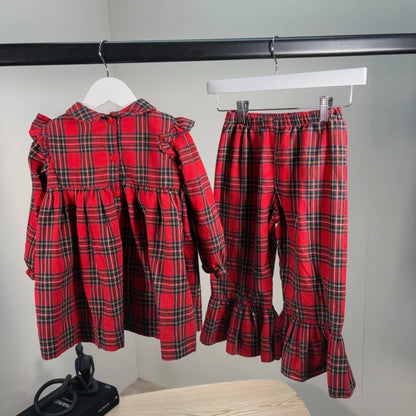 Kids Caramelo Tartan PJ Set – Age 4-5