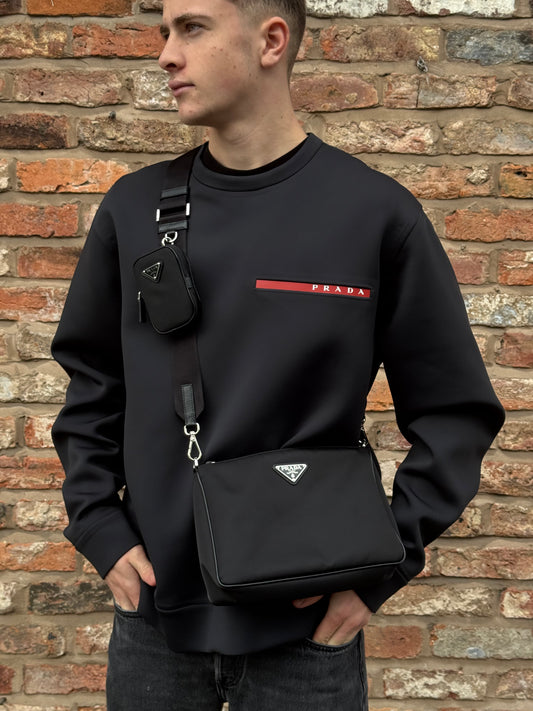 Prada Black Re Nylon Crossbody Bag- Brand New