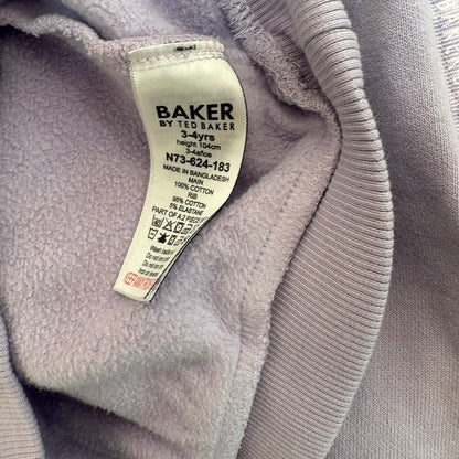 Kids Ted Baker Purple Silver Logo Bow Shoulder Tracksuit – Age 3-4