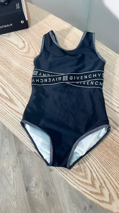 Kids Givenchy Black Logo Swimsuit – Age 4