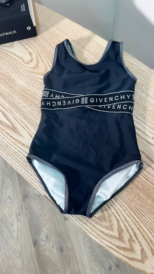 Kids Givenchy Black Logo Swimsuit – Age 4