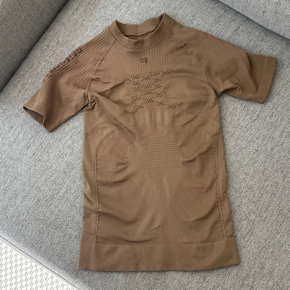 Balenciaga Sporty B Nude Athletic Lycra Gym Top – Medium