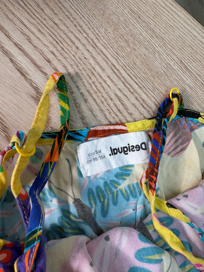 Kids Desigual Yellow Print Playsuit – Age 3-4