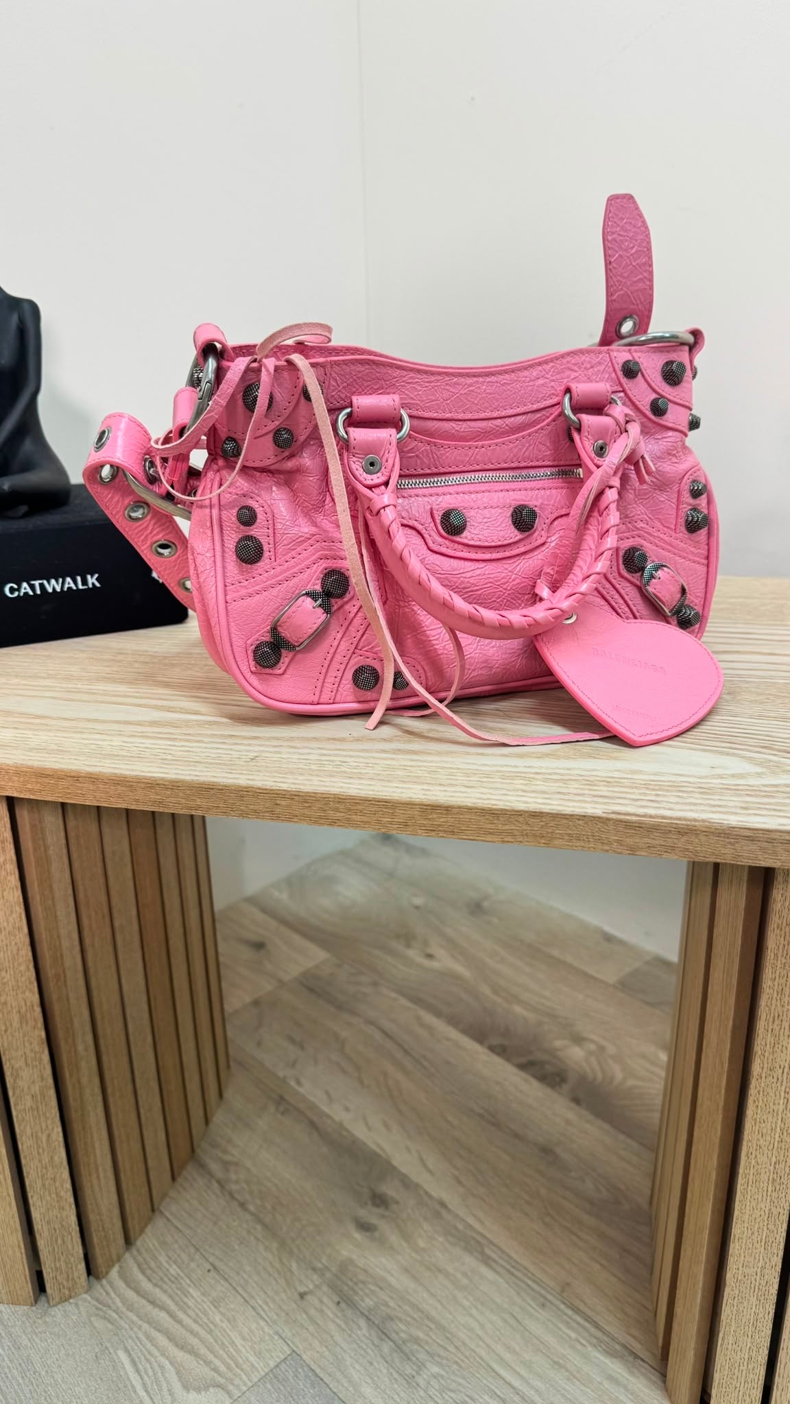 Balenciaga Mini City Bag Pink With Heart Mirror – Mini