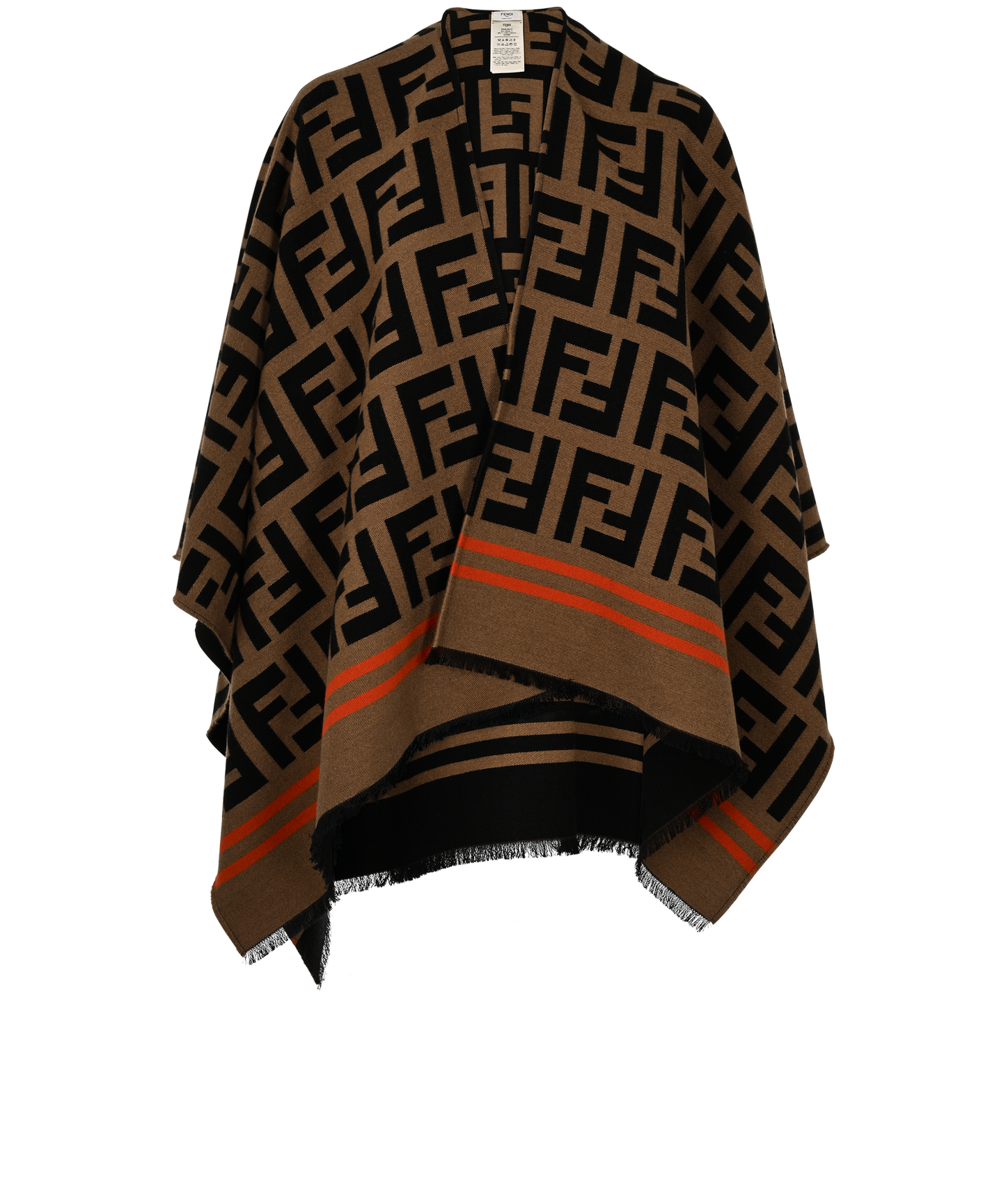 Fendi Brown FF Poncho Cape