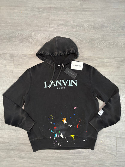 Lanvin X Gallery Dept Black Paint Splash Hoodie – New In Tags Large