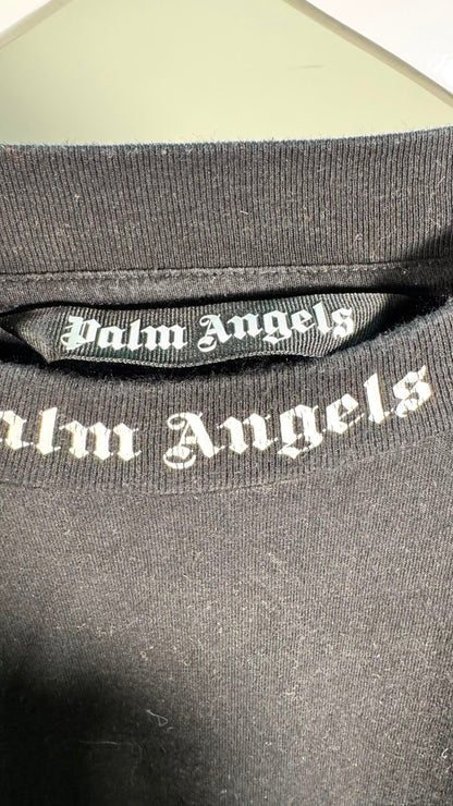 Palm Angels Black Long Sleeve Logo Top – XL