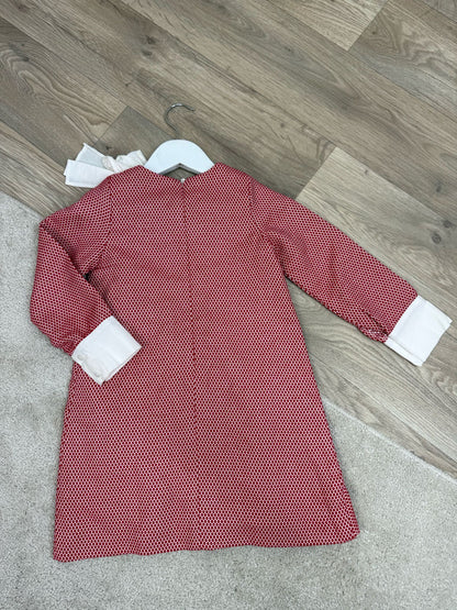 Kids Rochy Red And White Bow Dress Age 6
