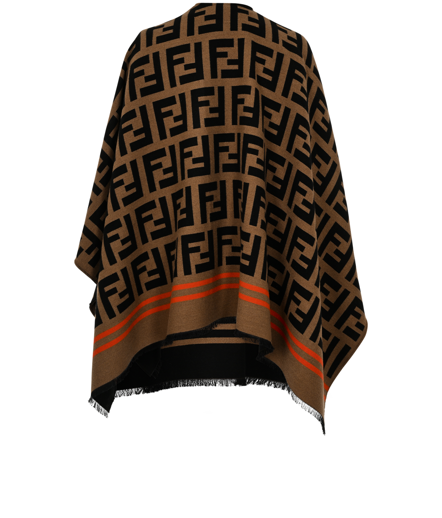 Fendi Brown FF Poncho Cape