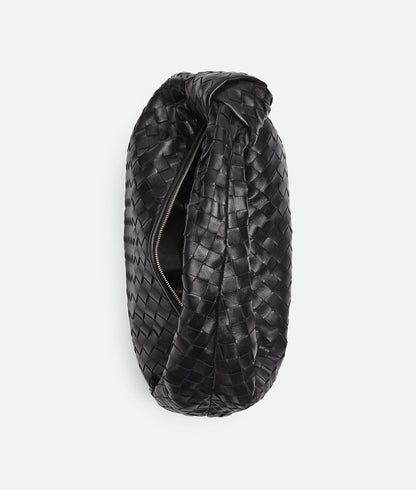 Bottega Veneta Black Lambskin Leather Jodie Suede Hobo Bag – New No Tags