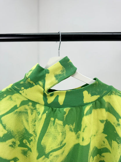 Off-White Green Tie Die Logo Jumper - Small