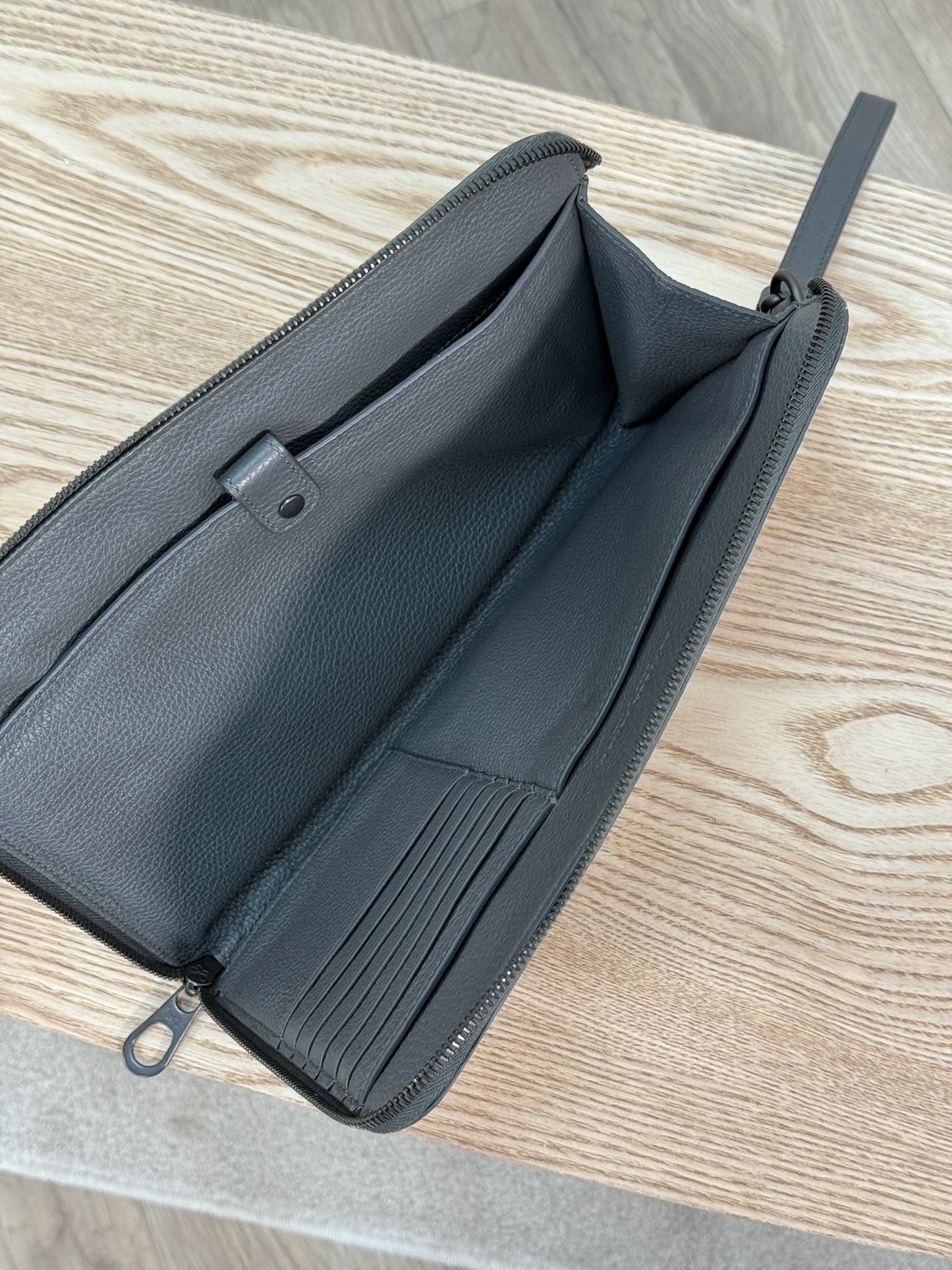 Bottega Veneta Grey Wallet pouch