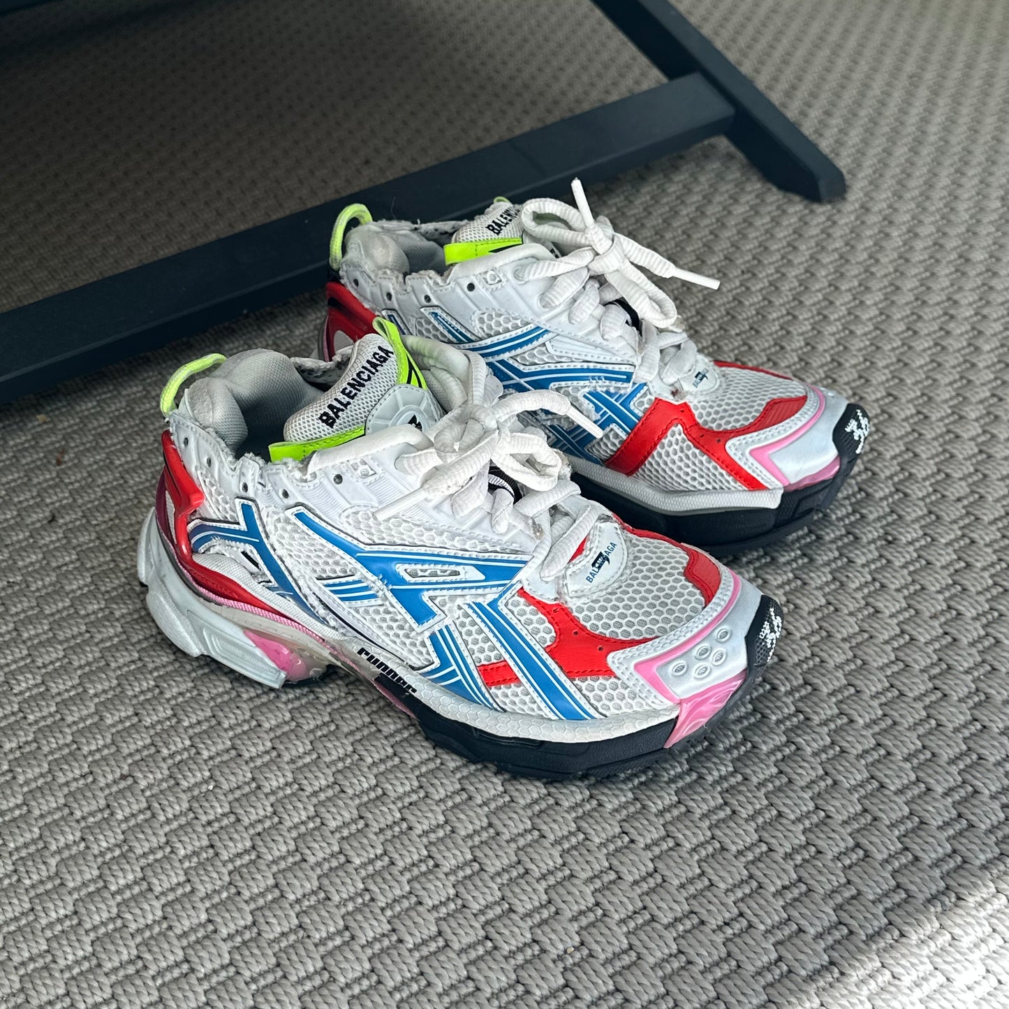 Balenciaga Runner Trainers White Blue Red – EU 36 / UK 3