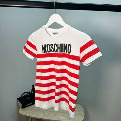 Kids Moschino Red Stripe T-Shirt – Age 12