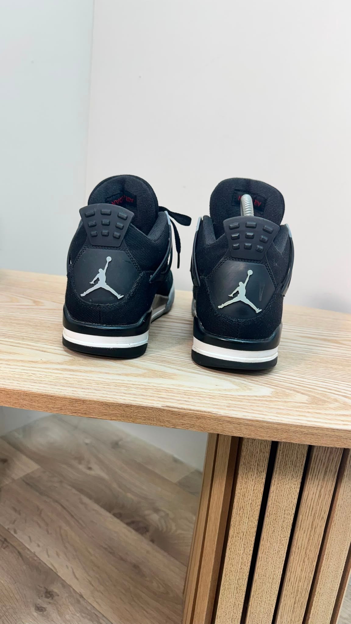 Nike Jordan Air Jordan 4 Black Canvas – UK7 / EU41