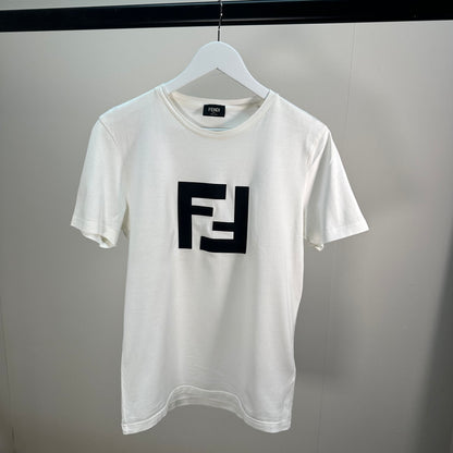 Fendi White Black FF T-Shirt – Small