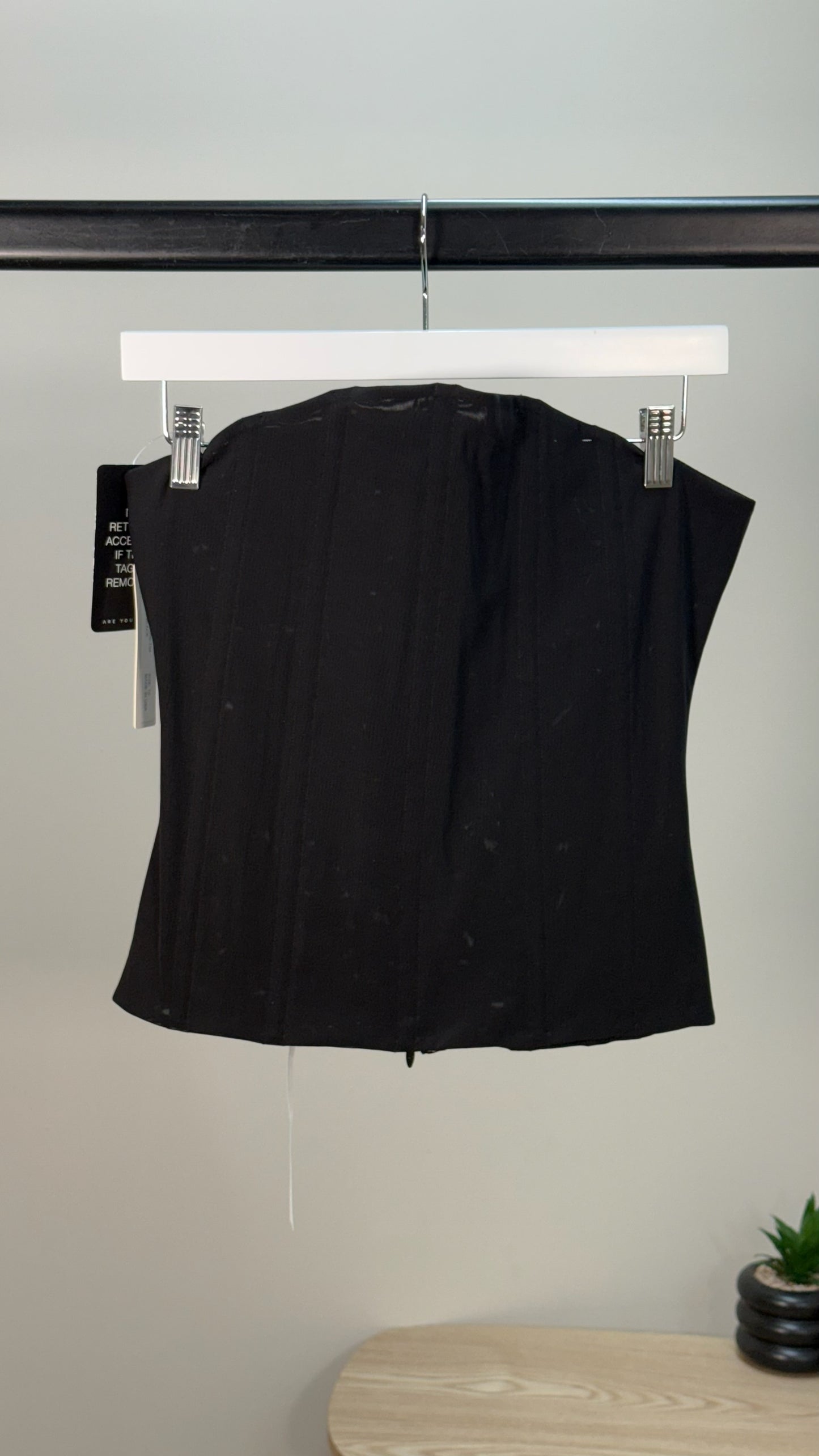 Are You Am I Sunniva Black Corset New In Tags - UK 10