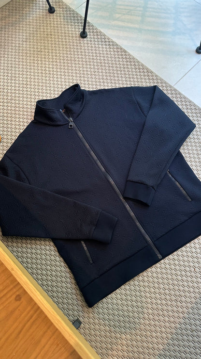 Louis Vuitton Navy Technical Zip Track Jacket - XL