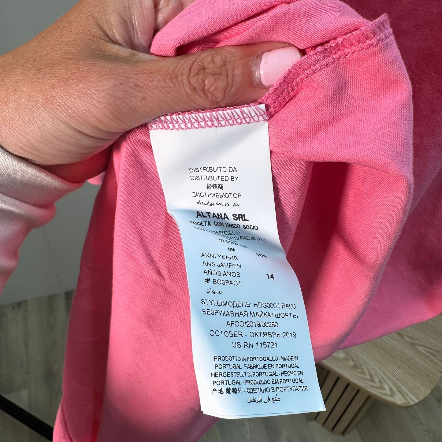 Kids Moschino Pink Teddy T-Shirt – Age 14